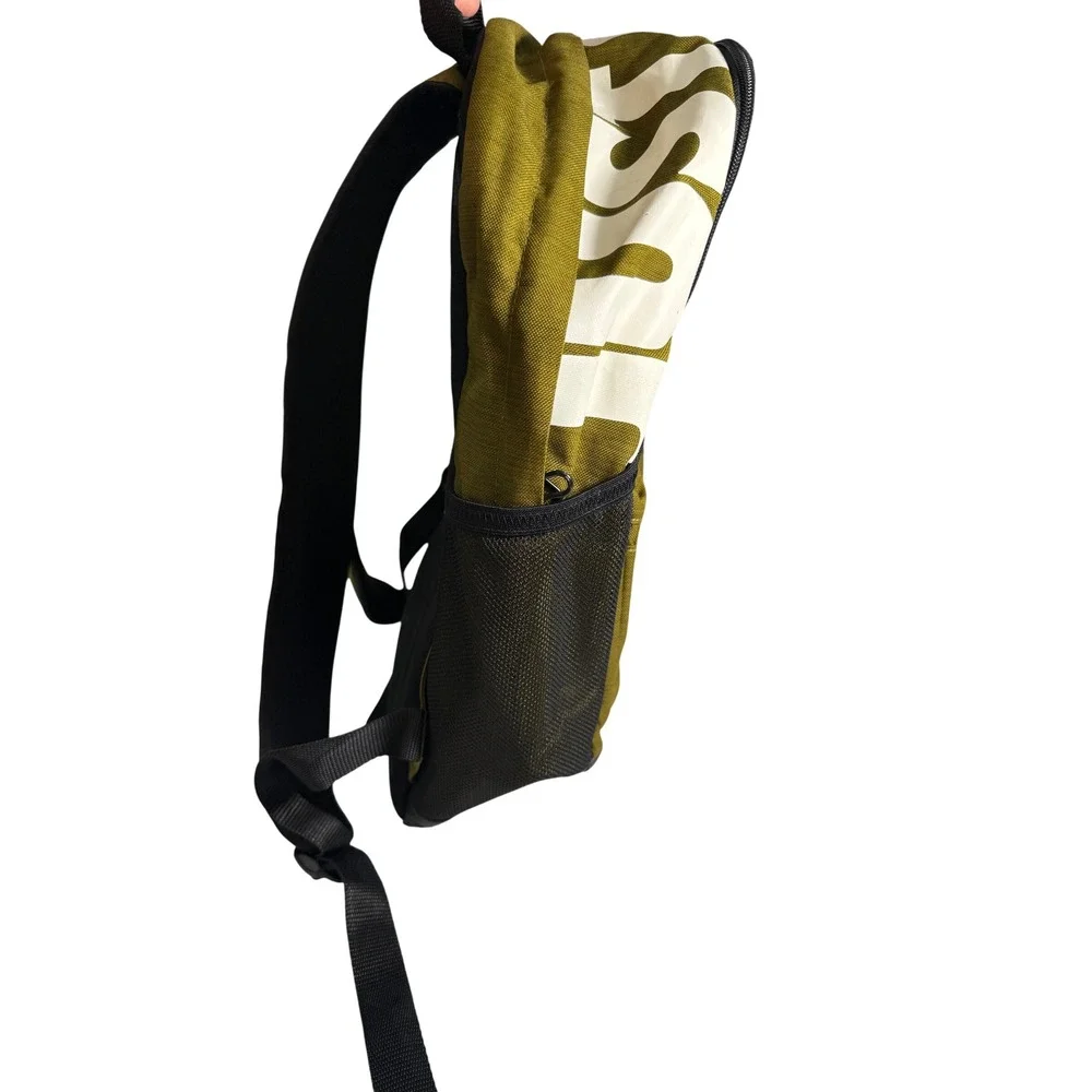 Nike Brasilia JDI Backpack Kids OS Olive Green Graphic Swoosh BA5559-395
